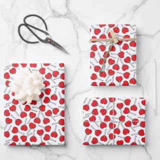 Red Lollipops, Heart Lollipops, Lollipop Pattern  Sheets
