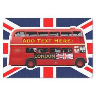 Red London Bus Themed Tissue Paper