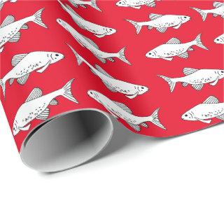 Red Minnow Pattern Fish