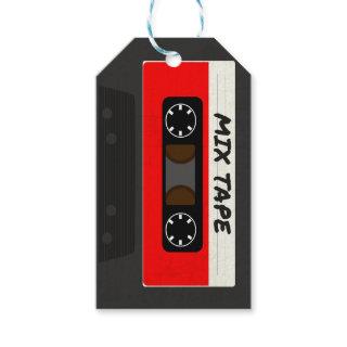Red Mix Tape - 80s And 90s Retro Inspired Gift Gift Tags