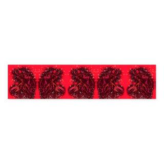 Red Napkin Bands Bulls Running At Starry Night