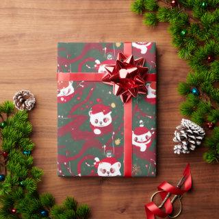 Red Panda Haven - Abstract Christmas Red Panda