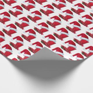 Red party cup with Santa hat and ribbon