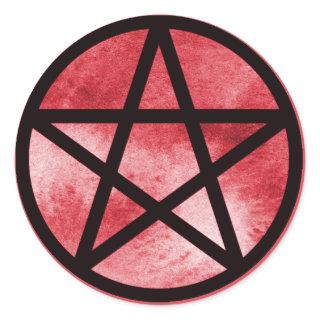 Red Pentacle Sticker