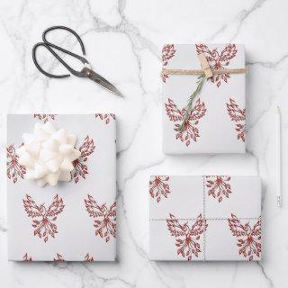 Red Phoenix Rises Silver  Sheets