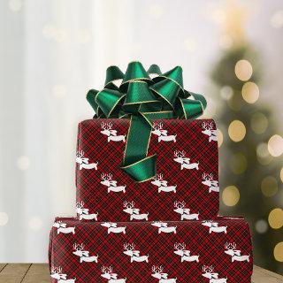 Red Plaid Dachshund-themed Christmas  Sheets