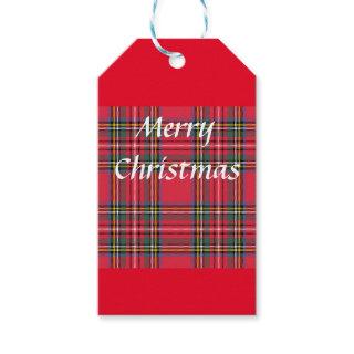 Red Plaid  Gift Tags