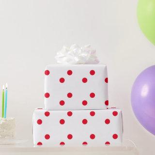 Red Polka Dots White Custom Color Holiday 2023