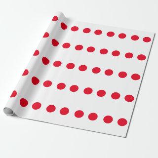 Red Polka Dots White Custom Cute Colorful Party