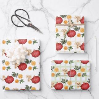Red Pomegranates and Orange Slices   Sheets