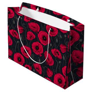 Red Poppies Large Gift Bag