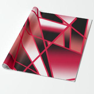Red Power Perspective Gradient Color Filled Art
