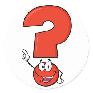 Red Question Mark Stickers