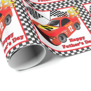 Red Race Car Personalized Father's Day  Gift