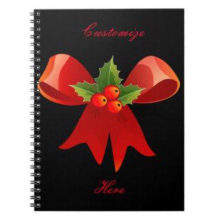 Red Ribbon Holly  Thunder_Cove Notebook