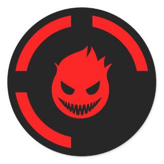 Red Ring of Death Classic Round Sticker