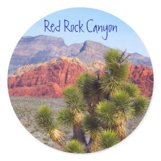 Red Rock Canyon Classic Round Sticker