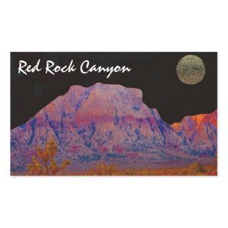 Red Rock Canyon Rectangular Sticker