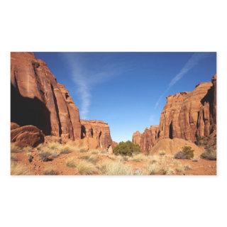 Red Rock Canyon Rectangular Sticker