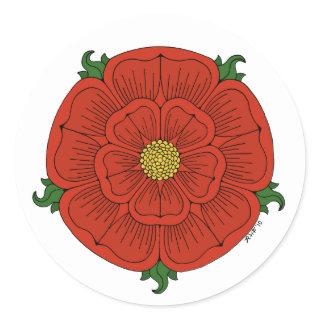 Red Rose of Lancaster Classic Round Sticker