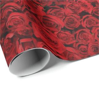 Red Roses Gift Wrap by HAMbyWG