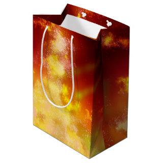 Red Sky at Night Fire Galaxy Birthday Gift Bag