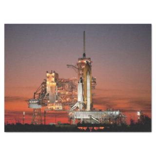 Red Sky for Space Shuttle Atlantis Launch Tissue Paper