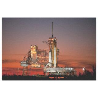 Red Sky for Space Shuttle Atlantis Launch Tissue Paper