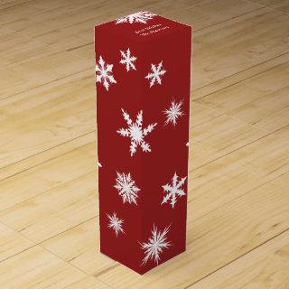 Red Snowflake Wine Box