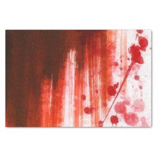 Red Stained Halloween Tissue Paper