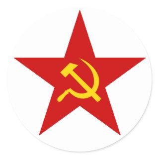Red Star Classic Round Sticker