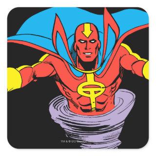 Red Tornado Twister Square Sticker