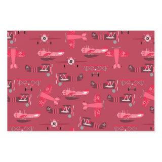 Red vintage retro airplane pattern  sheets