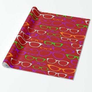 Red Watercolors Eyeglass Frames