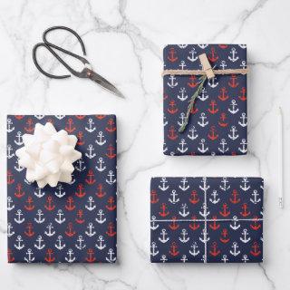 Red White And Blue Navy Pattern  Sheets