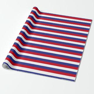 Red, White and Blue USA Stripes Pattern
