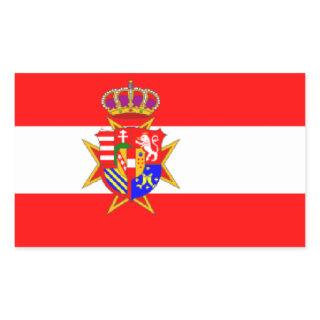 Red White Banner Grand Duchy of Tuscany Rectangular Sticker