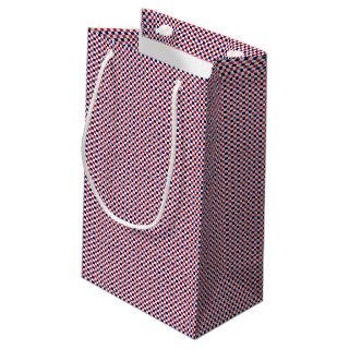 Red,White,Blue-GINGHAM-GIFT BAG S