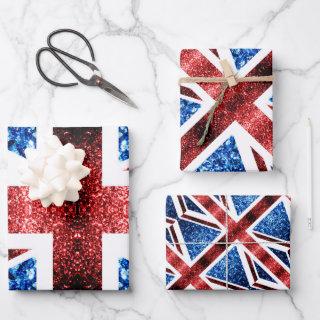 Red White Blue Sparkles UK flag
