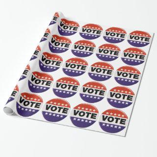 Red White & Blue Vote Design