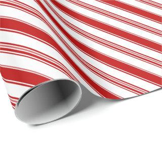 Red & White Candy Cane Stripes (large scale)