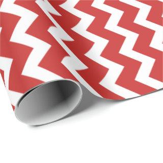 Red & White Chevron pattern