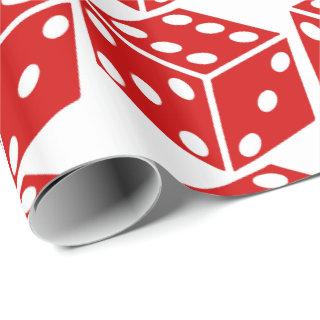 Red white dice pattern  gambling