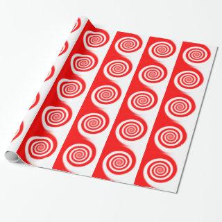 Red & White Peppermint Candy Swirl