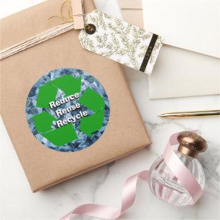 Reduce, Reuse, Recycle Classic Round Sticker