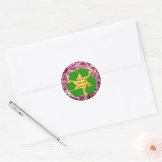 Reduce, Reuse, Recycle Classic Round Sticker