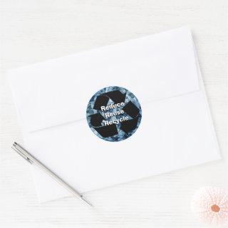 Reduce, Reuse, Recycle Classic Round Sticker