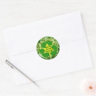 Reduce, Reuse, Recycle Classic Round Sticker