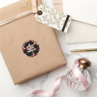 Reduce, Reuse, Recycle Personalized Classic Round Sticker