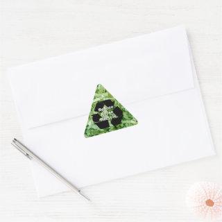 Reduce, Reuse, Recycle Triangle Sticker